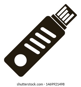 Usb flash icon. Simple illustration of usb flash vector icon for web design isolated on white background