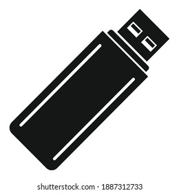 Icono de flash Usb. Ilustración simple del icono del vector flash usb para el diseño web aislado en fondo blanco