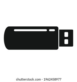 Usb flash icon. Simple illustration of Usb flash vector icon for web design isolated on white background