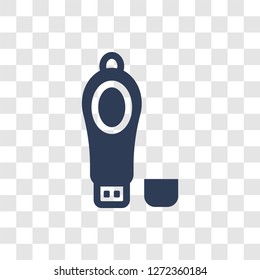 USB Flash icon. Trendy USB Flash logo concept on transparent background from hardware collection