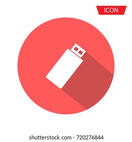 Usb flash icon vector, flash drive vector icon isolated on background.