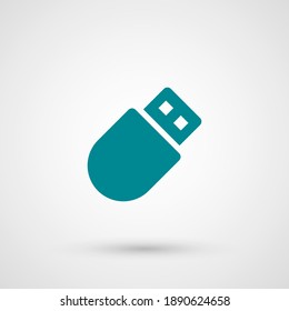 Usb Flash icon. Vector illustration EPS 10.