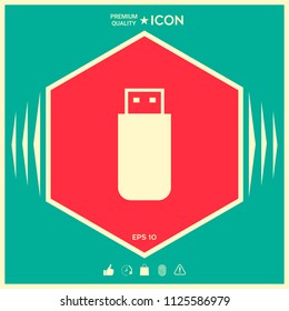 USB flash memory drive icon