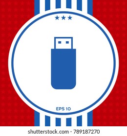 USB flash memory drive icon