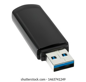 USB flash memory isolated on a white background. Realistic vector file.