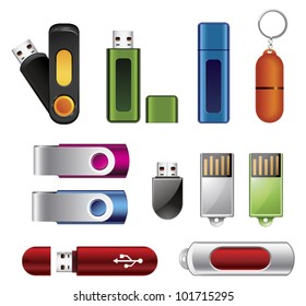 USB flash memory set