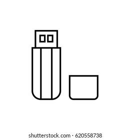 Usb flash outline icon