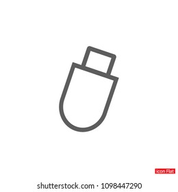 USB flash Vector icon