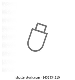 USB flash Vector icon . Lorem Ipsum Illustration design