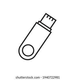 USB flashdisk icon design isolated on white background
