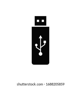 The USB flashdisk icon flat style for web design