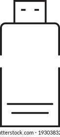 USB Flashdisk icon in trendy flat style Outline and 
Glyph on white background. USB Flashdisk icon symbol for your web site logo, app, UI. Vector illustration, USB Flashdisk icon eps10.