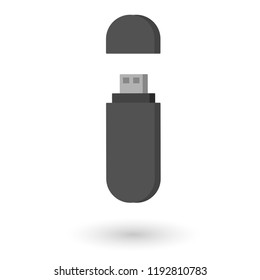 Usb flashdrive vector icon illustration