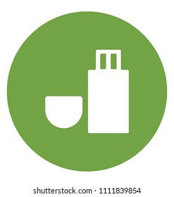 USB Flat Colored Icon