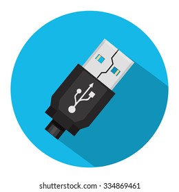 usb flat icon