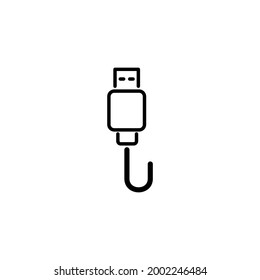 USB Flat Icon Design Illustration