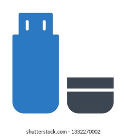 USB glyph double color