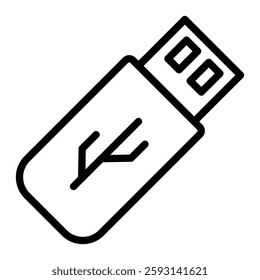 USB Glyph Icon Design For Personal nad Commercial Use