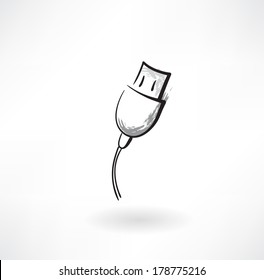 usb grunge icon