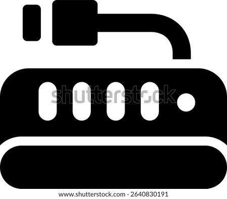 usb hub icon glyph style design