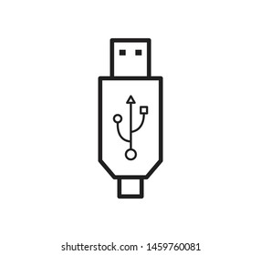 USB icon ,connector icon vector illustration