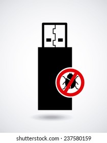 usb icon design