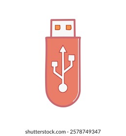 Usb icon design, Digital technology communication social media internet web and wireless theme Vector illustration