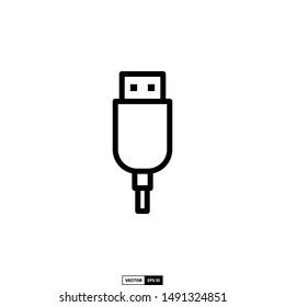 usb icon, design inspiration vector template for interface and any purpose