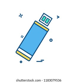Usb icon design vector