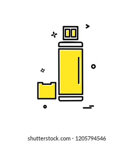 USB icon design vector