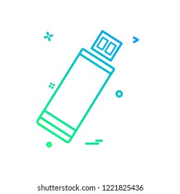 Usb icon design vector