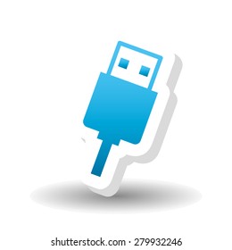 usb icon design, vector illustration eps10 graphic 
