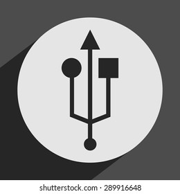 usb icon design, vector illustration eps10 graphic 