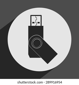 usb icon design, vector illustration eps10 graphic 