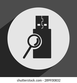 usb icon design, vector illustration eps10 graphic 