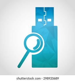 usb icon design, vector illustration eps10 graphic 