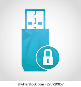 usb icon design, vector illustration eps10 graphic 