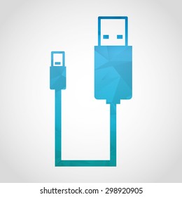 usb icon design, vector illustration eps10 graphic 