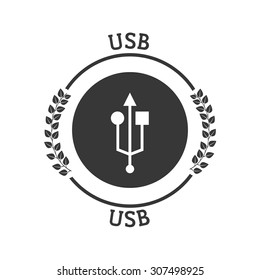 usb icon design, vector illustration eps10 graphic 