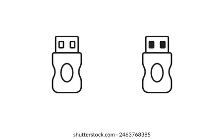 Diseño de icono USB con fondo blanco ilustración de stock