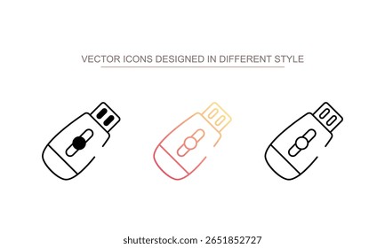Usb icon design with white background stock illustration
