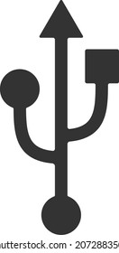 Usb icon. Flash disk icon vector