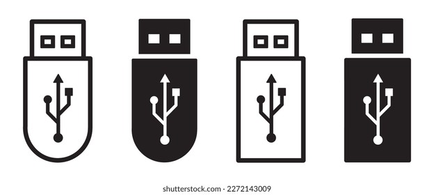 Usb icon. Flash disk icon, vector illustration
