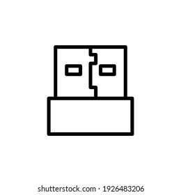 Usb icon. flash drive sign. usb connection design. vector illustration