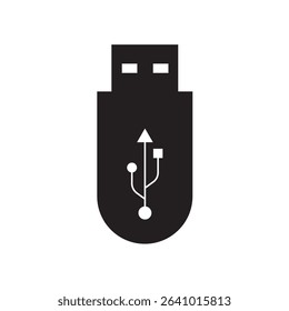 USB icon. usb flash drive vector illustration. Flash disk sign and symbol. USB icon on white background