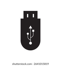 USB icon. usb flash drive vector illustration. Flash disk sign and symbol. USB icon on white background