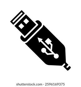 usb icon flat vecktor trendy popular simple