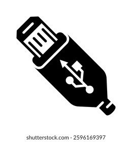 usb icon flat vecktor trendy popular simple