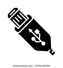 usb icon flat vecktor trendy popular simple
