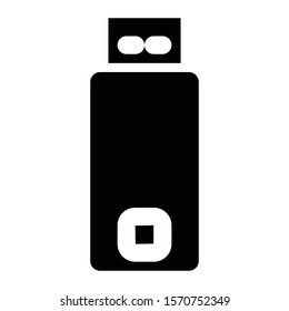 usb icon glyph vector design
